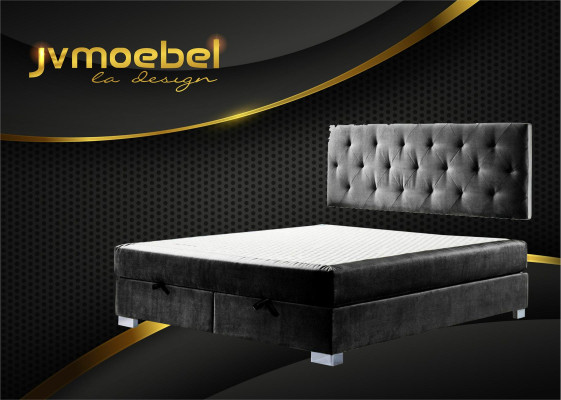 Luxury Box Spring Bed Beds Double Bedroom Furniture Fabric 140 160 180 x 200cm