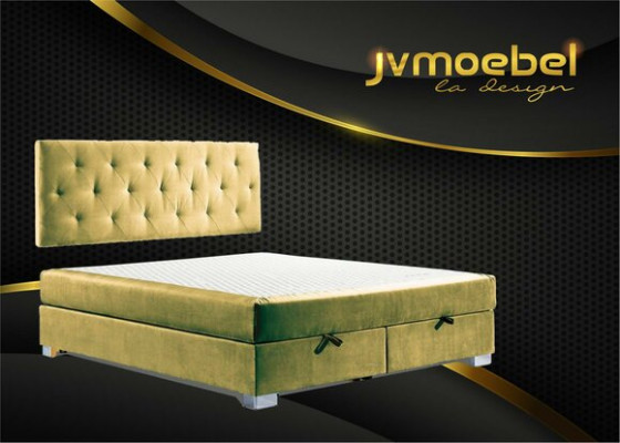 Luxury Box Spring Bed Beds Double Bedroom Furniture Fabric 140 160 180 x 200cm