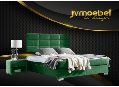Boxspring Bedroom Luxury Bed Beds Double Furniture Fabric 140 160 180 x 200cm