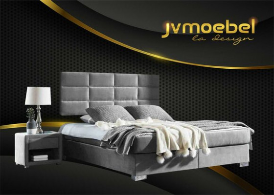 Boxspring Bedroom Luxury Bed Beds Double Furniture Fabric 140 160 180 x 200cm
