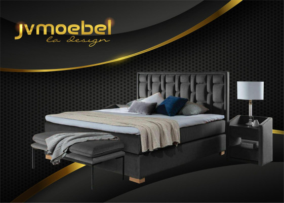 Luxury Box Spring Bed Black Blue e Beds Bedroom Furniture Design Double Hotel