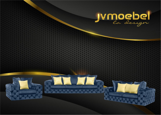 Luxury 4 Seater Couch Upholstery Sofa Leather Fabric Textile Couches Suite