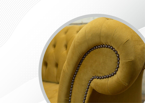 xxl Sofa Couch Chesterfield 225cm Upholstery Sofas 3 Seater Leather Textile Fabric new