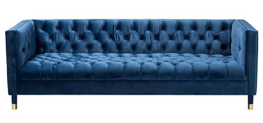 Blue e Chesterfield Textile Modern Design Fabric Creative Furniture new Living room Sofa