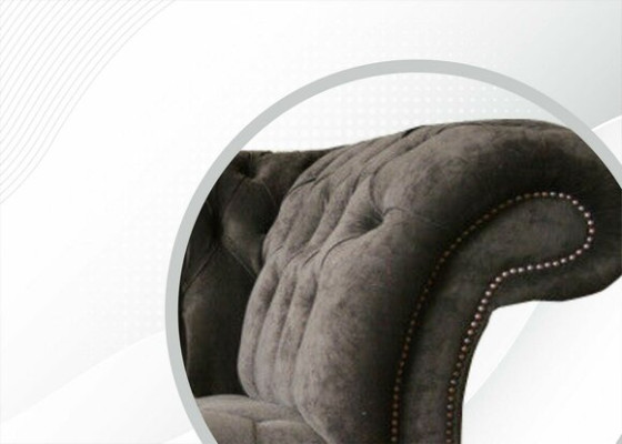 Chesterfield Original Furniture 3 Seater Couch Upholstery Sofas Couches Textile Sofa new