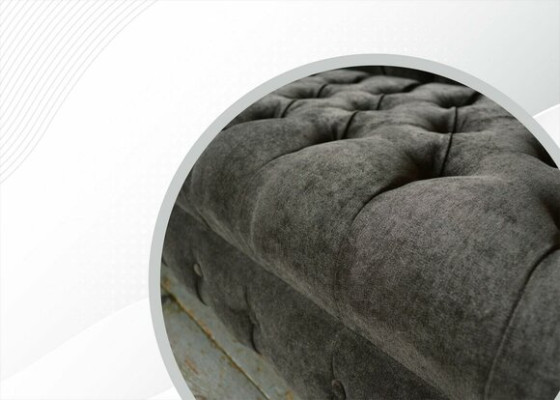Chesterfield Original Furniture 3 Seater Couch Upholstery Sofas Couches Textile Sofa new