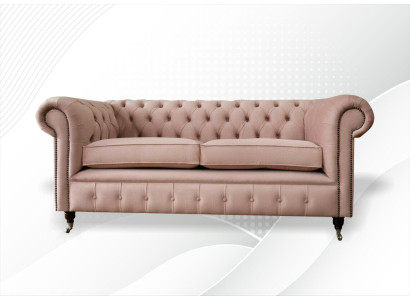 Design Upholstery Seat Couch 3 Seater Sofa Chesterfield Sofas Couches Textile Fabric