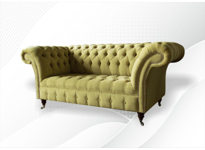 Sofa 2Seater Couch Upholstery Sofas Chesterfield Living room Design Textile Fabric new
