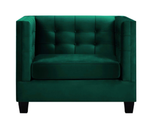 Armchair Chesterfield Living room Modern Textile Fabric Green Creative Furniture new