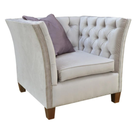 Armchair Textile Fabric Light Gray Creative Furniture new Living room Modern