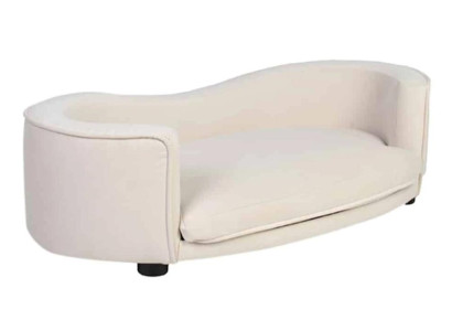 Large Dog Bed White Dog Upholstery Textile Dog Sofa Furniture Fabric Couches new