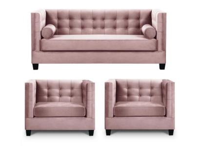 Sofa set Couch Velvet Upholstery couchen Complete set Sets Living room Furniture