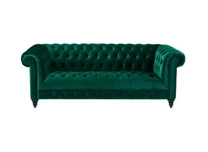 Chesterfield Turkis Couch Luxury Upholstery Furniture Sofa with Buttons Three Seater Velvet