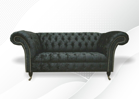 Chesterfield Velvet Club Couch Upholstery 2 Seater design Textile Sofas Couches
