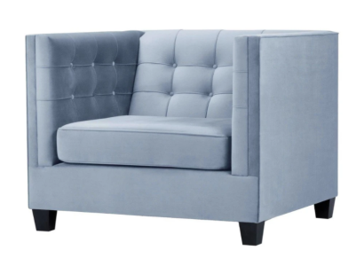 Blue he Chesterfield Armchair Living room Textile Fabric Creative Furniture Modern