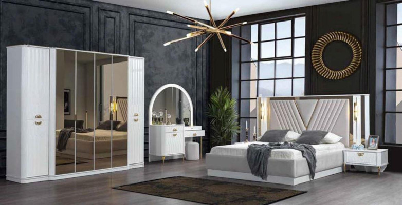 Modern bedroom set in a beautiful European design