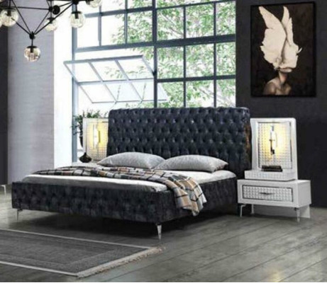 Bedroom Bed Bedside table Chest of drawers Mirror Wardrobe Chesterfield 5pcs.