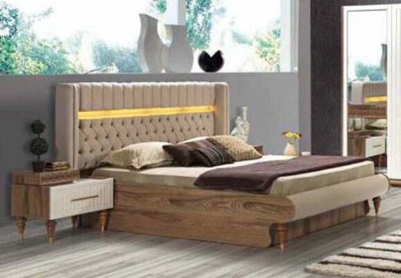 Stylish modern bedroom furniture set in luxurious European design