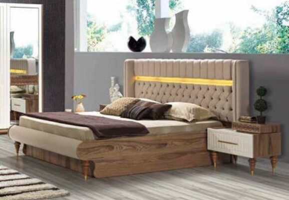 Stylish modern bedroom furniture set in luxurious European design