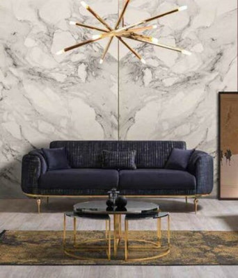 Luxury Suite Set Sofa set 3+3+1 Seat Wood Sofas Armchair Couch