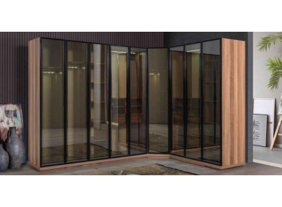 Walk-in Wardrobe Elements Glass Cabinet Transparent Doors Cabinets