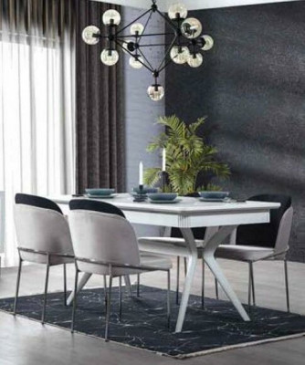 Designer Dining set 8-piece Dining table Chair Chest of drawers Mirror Dining tables Wood