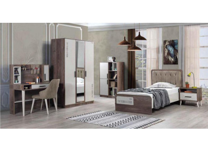 Children's room Set Bedroom Wardrobe Bed Bedside table Table 5 pieces.