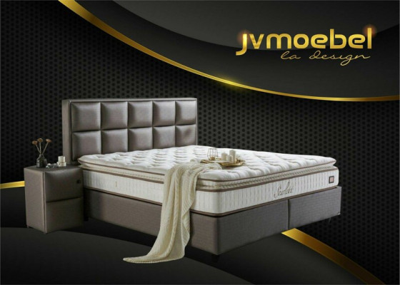 Bed Leather 2er Bedside table 3 pcs. Bedroom Set Furniture Modern Quality Beds new