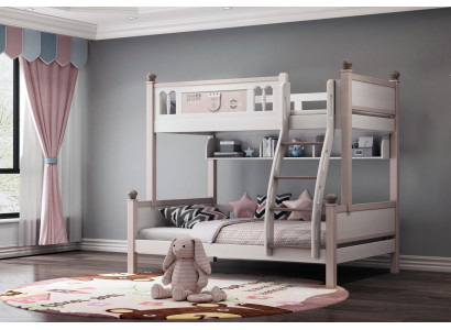 Double bunk bed Bunk bed high gloss natural loft bed childrens bed floor beds bed