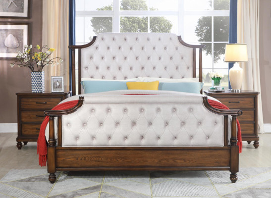 Bed Upholstery Design Luxury Double Hotel Beds Sleep Room Leather Chesterfield