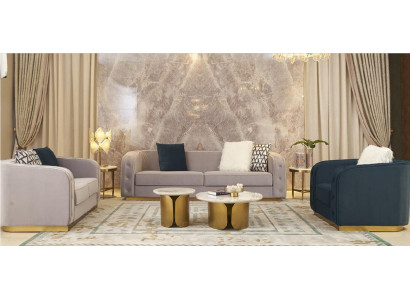 Sofa set 3+2+1 Seater Set Design Sofas Upholstery Couches Textile Modern Relax