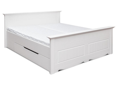 Lit Rembourrage Design Wooden bed and Double Lits Blanc 180x200 Sommeil Chambre