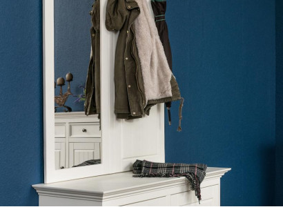 Country house farmer's coat rack, wooden stand, wardrobe, shoe cabinet, 2 pieces. Cabinets