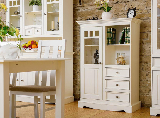 Country house Chest of drawers Wardrobe shelves Real wood tall cabinet Shelf Books Bar Cabinets