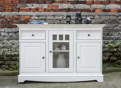 Buffet Wardrobe Bar Cabinet Country House Luxury Italian Wood Furniture White Large new