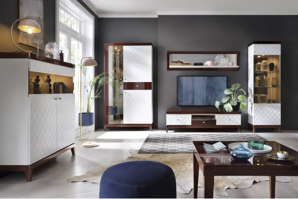 Classic r high gloss TV cabinet Wardrobe Sideboard TV Board Designer Wall