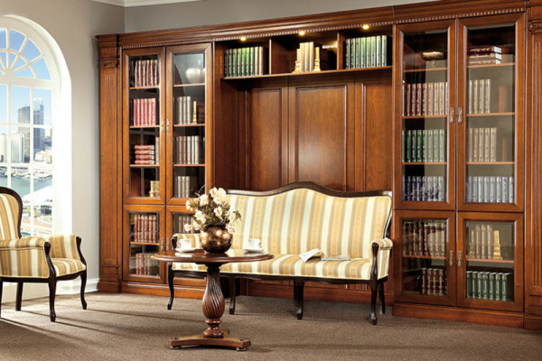 Classic Cabinets Display case Glass Wardrobe wall unit Model BA-4