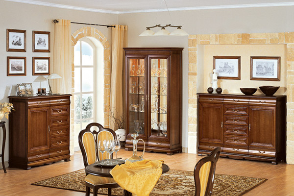 Classic Display case display cabinet showcases wardrobe wall unit - Model N-W2