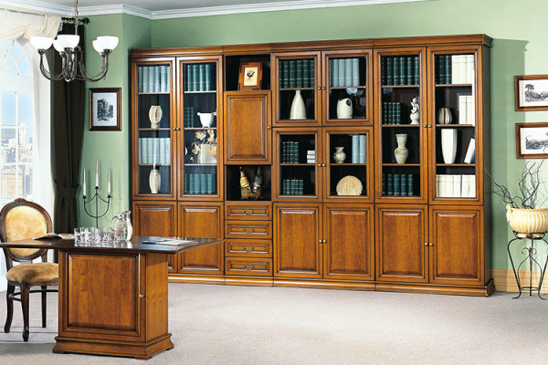 Classic Cabinets Wardrobe wall unit display case glass cabinet SE-1