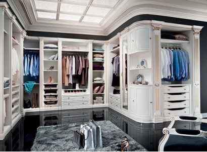 Element Model V-15-N for Walk-in Wardrobe Wardrobe Italian Furniture