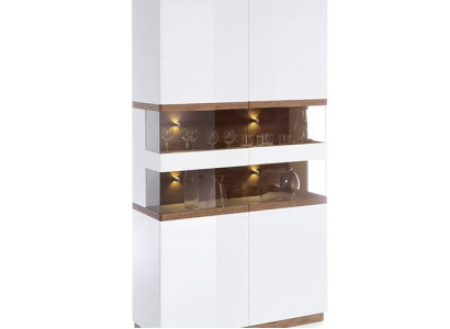 Display case Modern Style Living room Collection Showcases Wardrobe Shelf Sideboard White