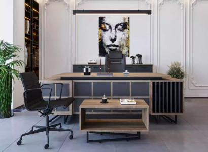 Modern designer furniture set for a ChefOffice with 3 elements