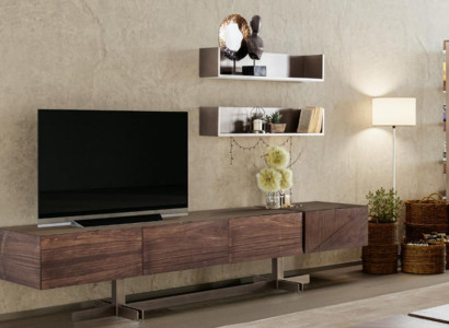 Modern, elegant TV wardrobe made from high-quality and durable wood