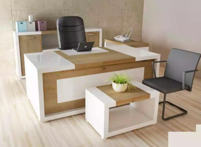 Corner desk Office desk Desk Coffee table Filing cabinet Office furniture 3 pieces.