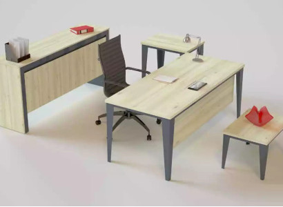 Office furniture modern Desk Coffee table Chest of drawers Side table 4 pieces.