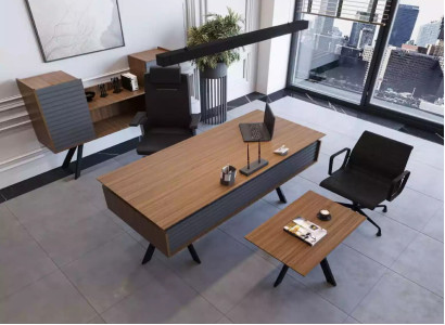 High-quality, elegant office set in a modern style made from sturdy wood