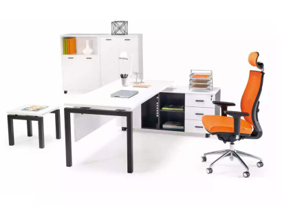 Office furniture Furnishings Desk Filing cabinet Coffee table 4 pcs. set