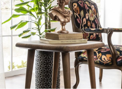 Modern side table coffee table luxury wooden furniture living room brown