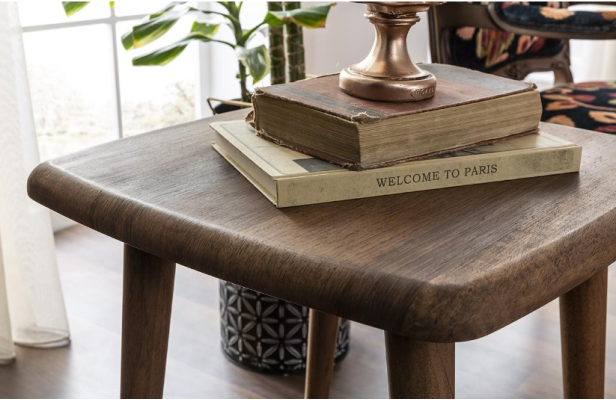 Modern side table coffee table luxury wooden furniture living room brown