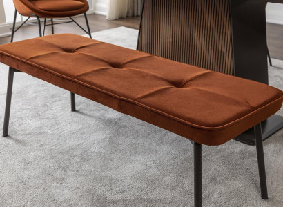 Seat furniture Bench seat Upholstered bench Wooden bench Upholstered Fabric Modern Orange new